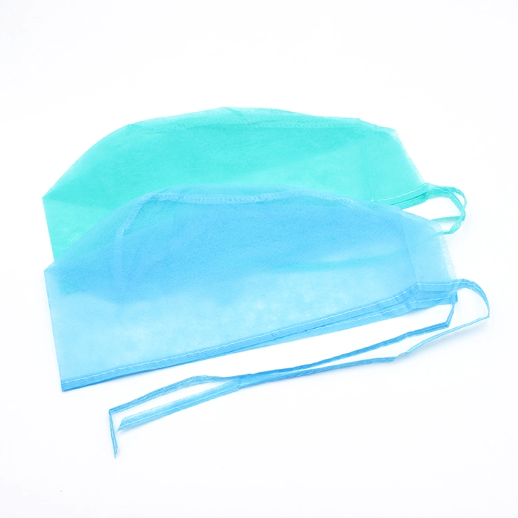 Disposable Hat Non Woven Cap Doctor Cap with Elastic, Made by Hand