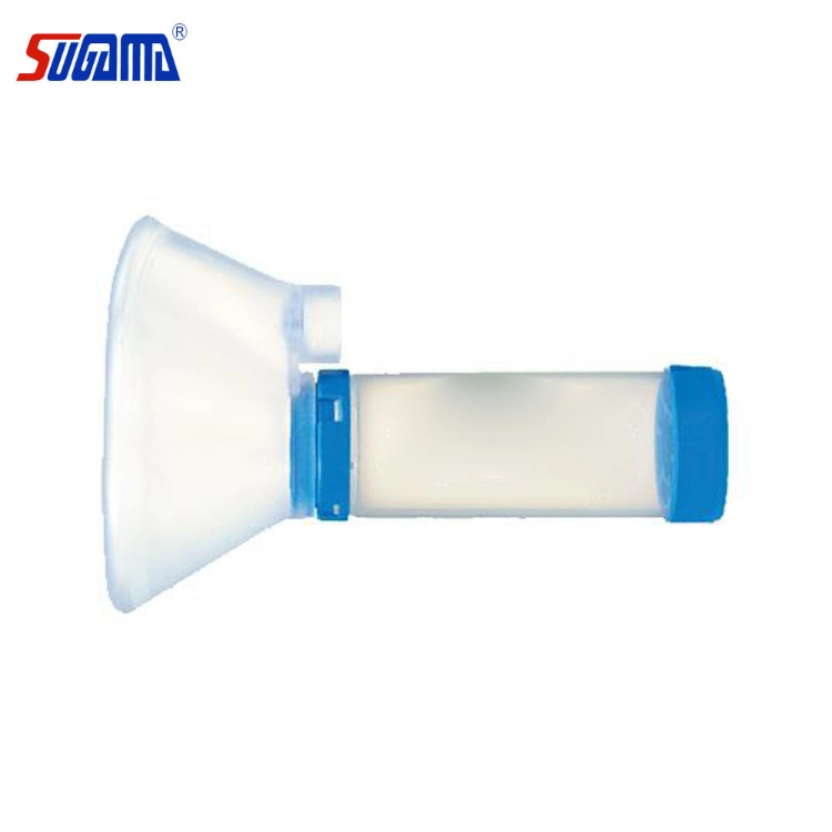 Portable Spacer Silicone Aerochamber with Child Silicone Mask