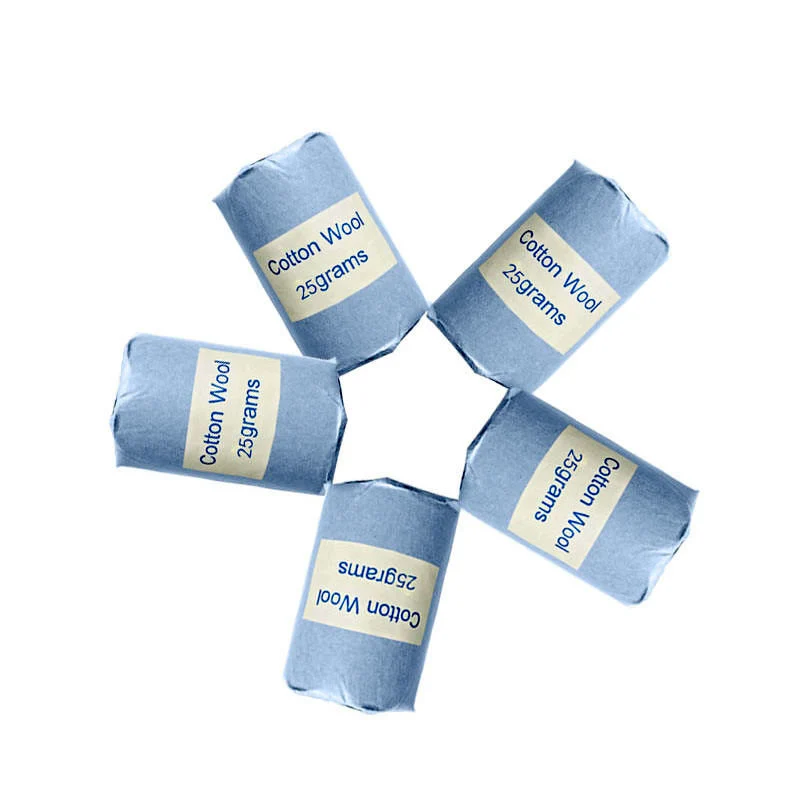 Surgical Medical Absorbent Hydrophilic 25g, 50g, 250g, 500g 100% Sterile Cotton Wool Roll
