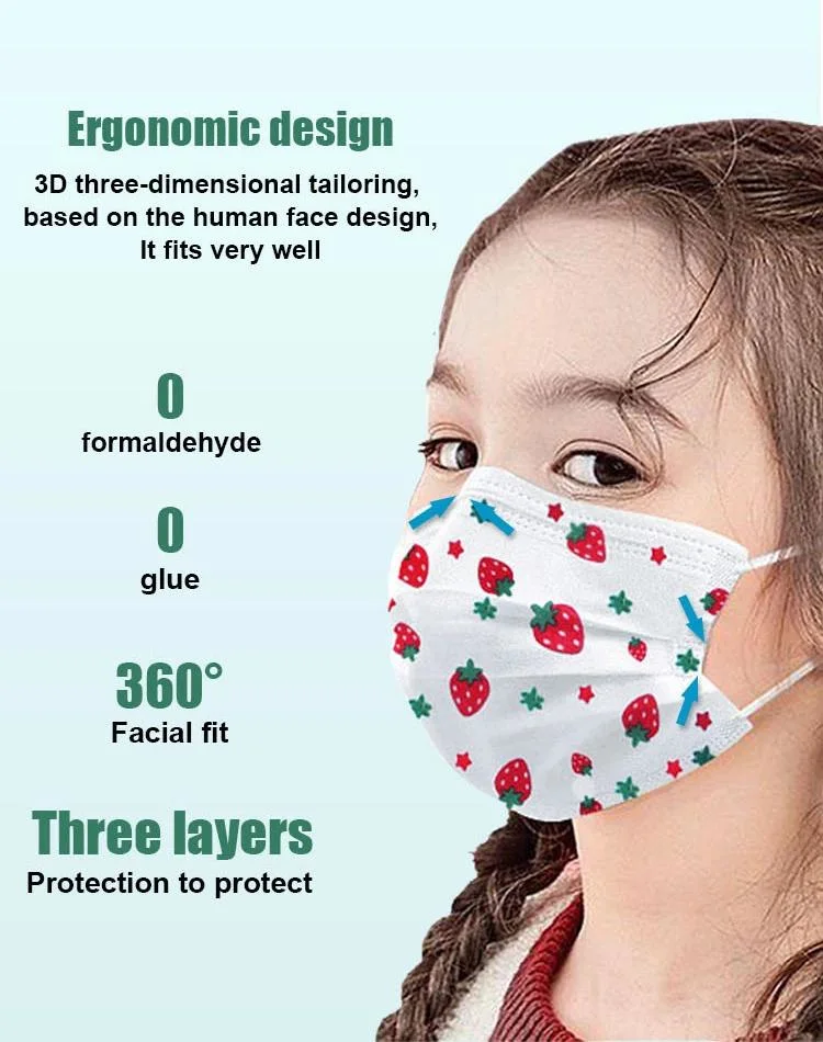Disposable Medical Surgical Marks 3 Ply Face Mask Earloop Blue Non Woven Masker