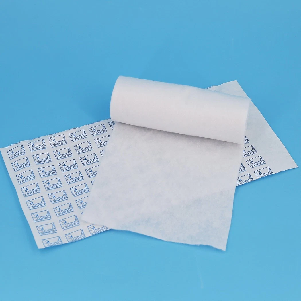 Medical Surgical Soft White 5cm/7.5cm/10cm/15cm Cotton/Polyester/Viscose Orthopedic Under Cast Padding