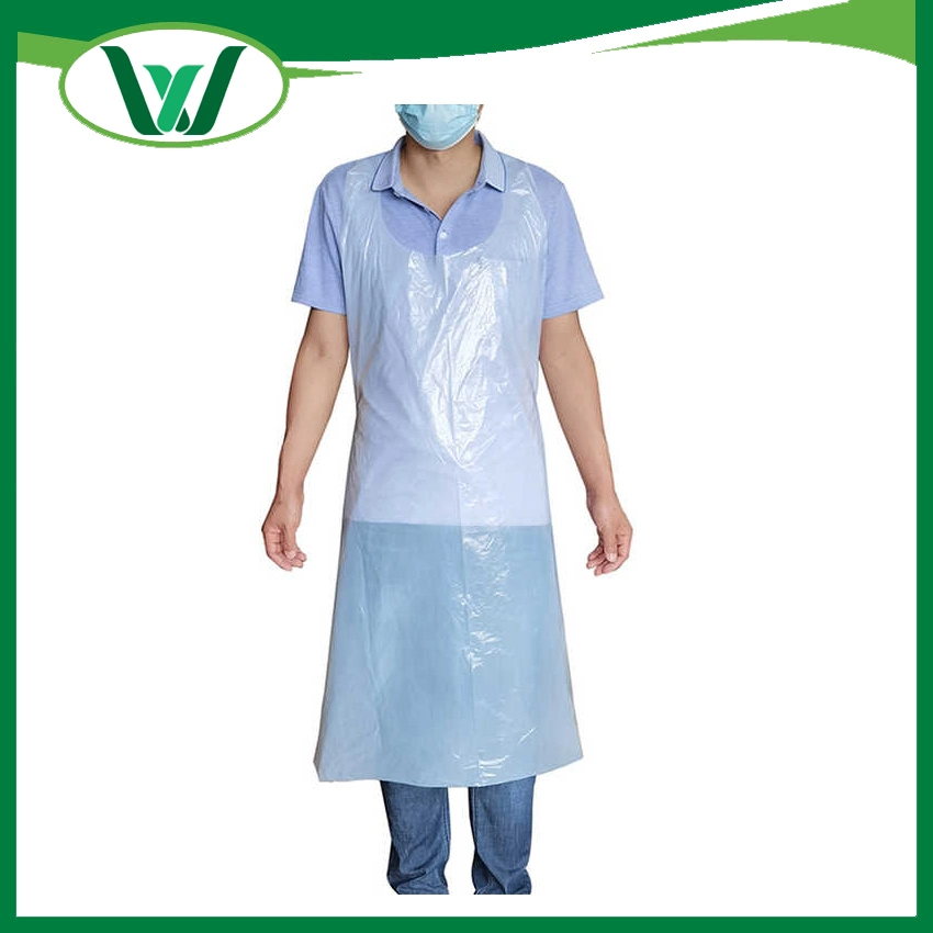 Waterproof Medical/Hospital/Dental/PP/Nonwoven/Poly/HDPE/LDPE/Plastic Disposable PE Apron for Food Processing Industry Service/Hotel/Restaurant Cooking