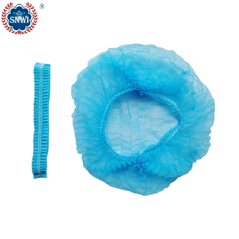 High Quality Disposable PP Non Woven Strip Bouffant Head Cover Hair Clip Cap