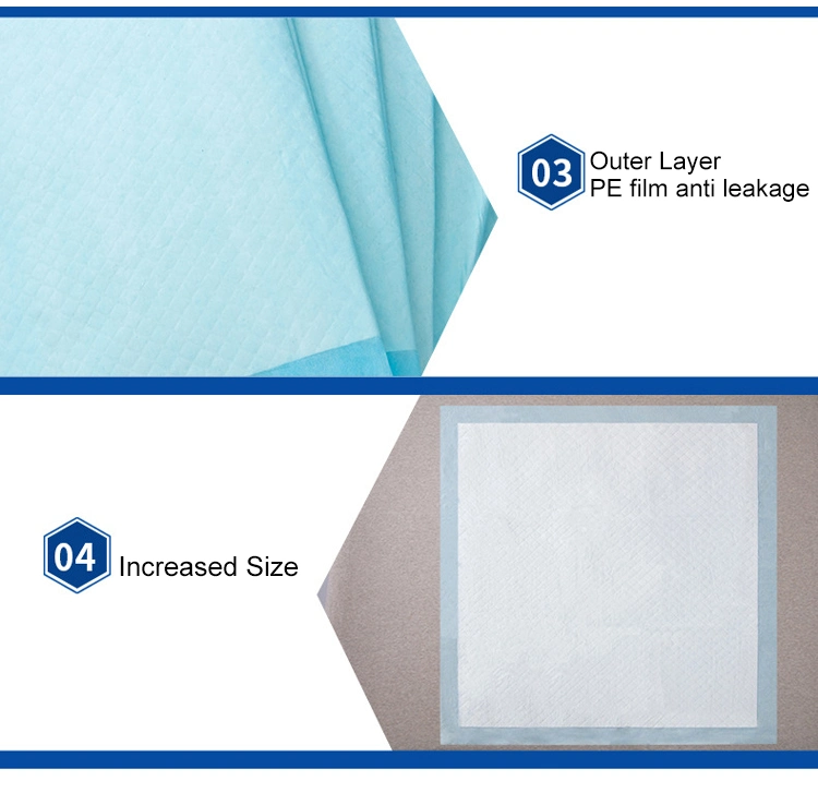 Wholesale Super Absorbent Surgical Adult Care Incontinence Nursing Pad Breathable Soft Medical Disposable Underpads for Hospital Family