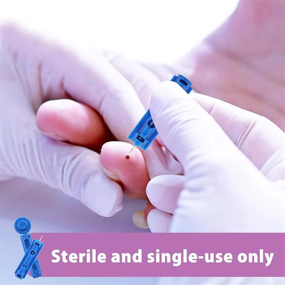 Disposable Sterile Twist Type Blood Lancet Medical Sterile Glucose Blood Lancets Hospital Use