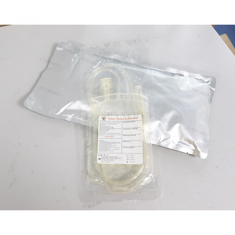 Sy-L105 Medical Consumables Disposable PVC Single Multi Blood Bag with CE