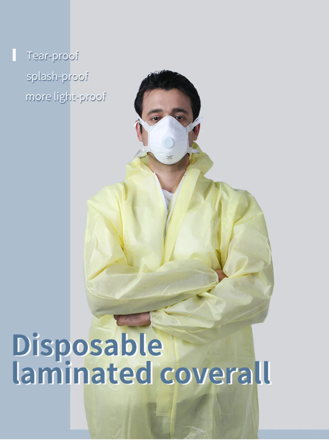 Disposable Safety Protective Clothing Non Woven Coverall Suit