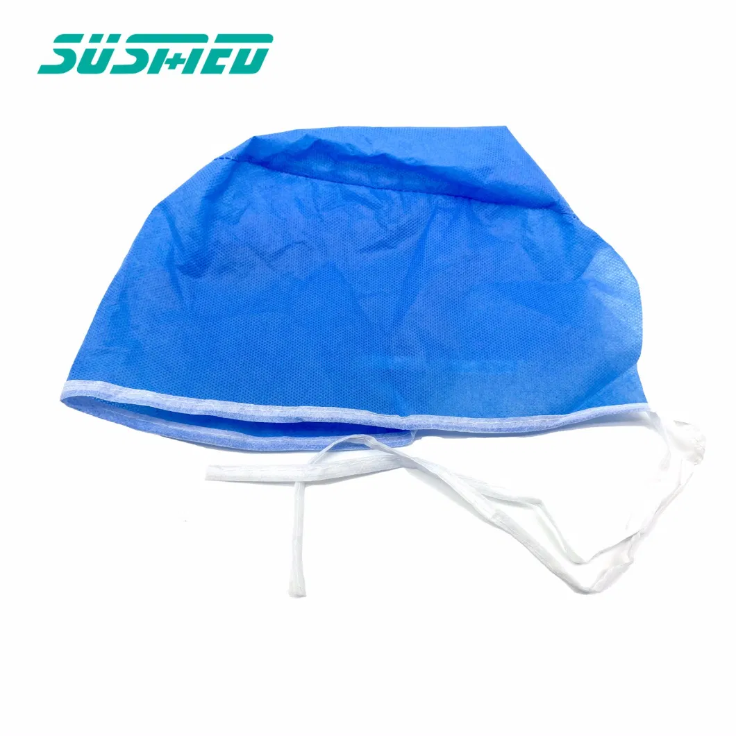 Disposable Nonwoven Medical Doctor Surgeon Cap with Ties