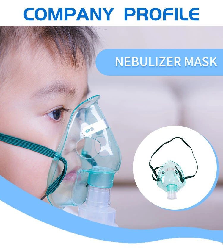 PVC Aerosol Infant Nebulizer Oxygen Dome Nebulizer Mask with Tube