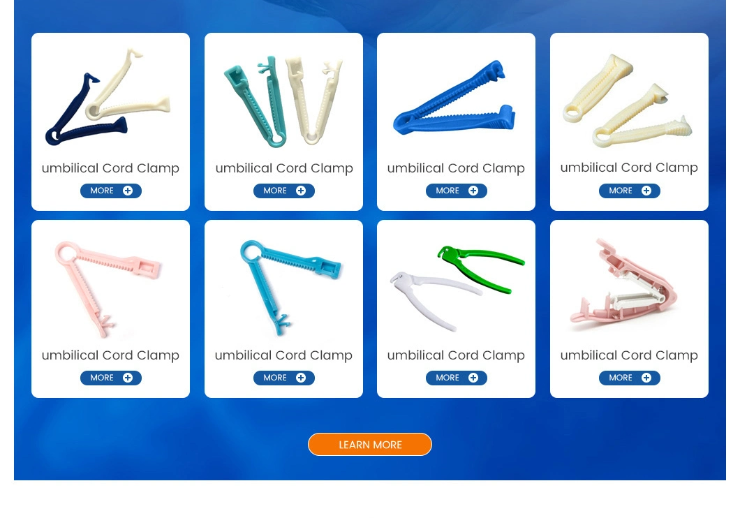 Sunton Medical Use Disposable Umbilical Cord Clamp China One-Stop Service Umbilical Cord Clamp Factory Plastic ABS PE PP Material Umbilical Cord Clamp