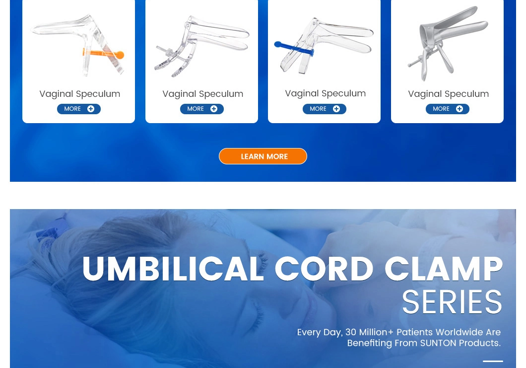 Sunton Medical Use Disposable Umbilical Cord Clamp China One-Stop Service Umbilical Cord Clamp Factory Plastic ABS PE PP Material Umbilical Cord Clamp