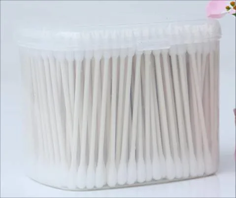 Disposable Wooden Stick Double Head Cotton Buds Swabs