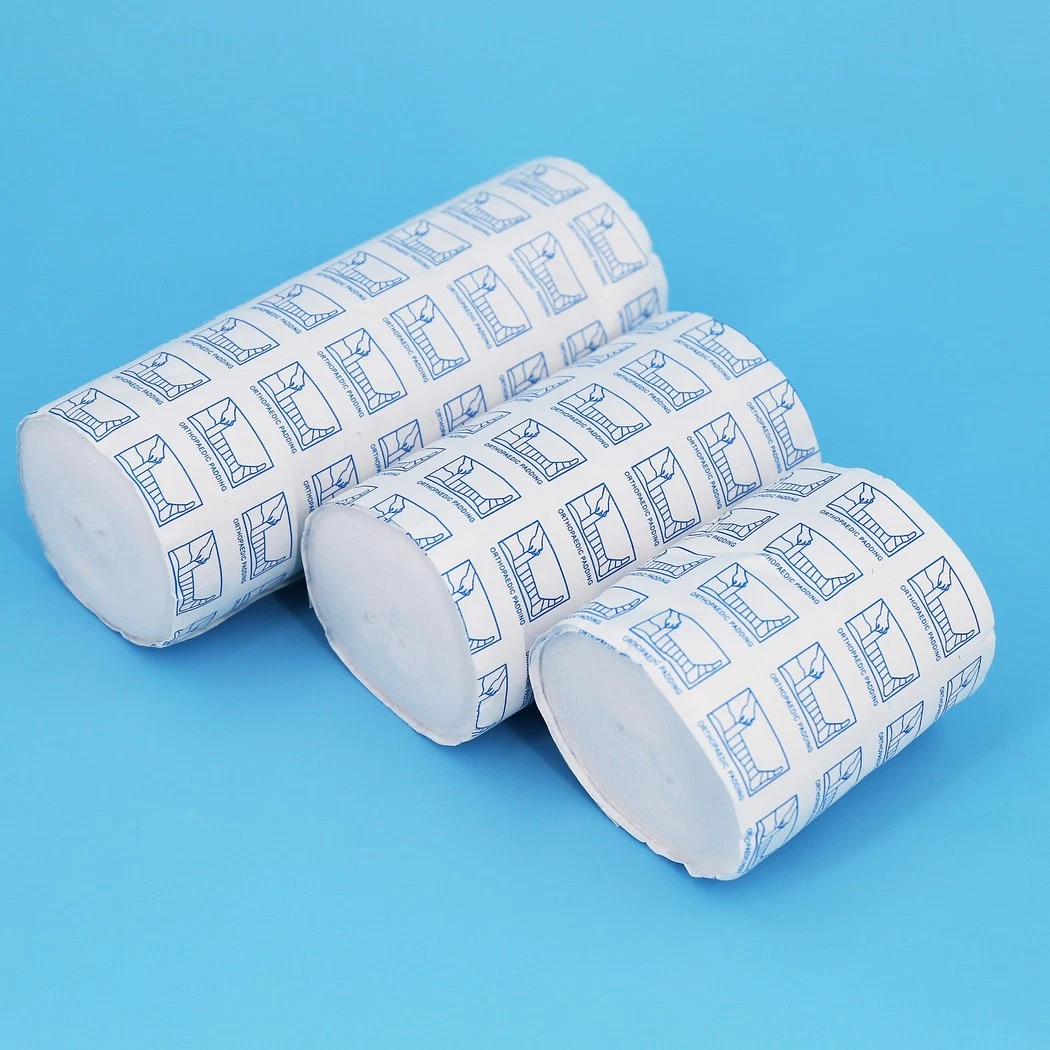 Medical Surgical Soft White 5cm/7.5cm/10cm/15cm Cotton/Polyester/Viscose Orthopedic Under Cast Padding