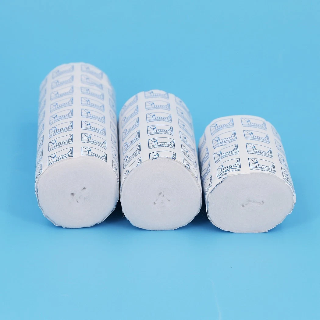 Medical Surgical Soft White 5cm/7.5cm/10cm/15cm Cotton/Polyester/Viscose Orthopedic Under Cast Padding