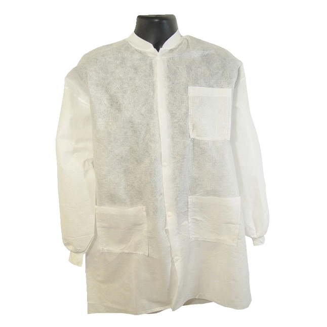 Disposable Hygiene Gown PP SMS Non Woven Lab Coat