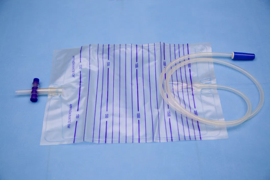 Ethylene Oxide Sterilization with Logo Printing One Way Bag Urine Collection