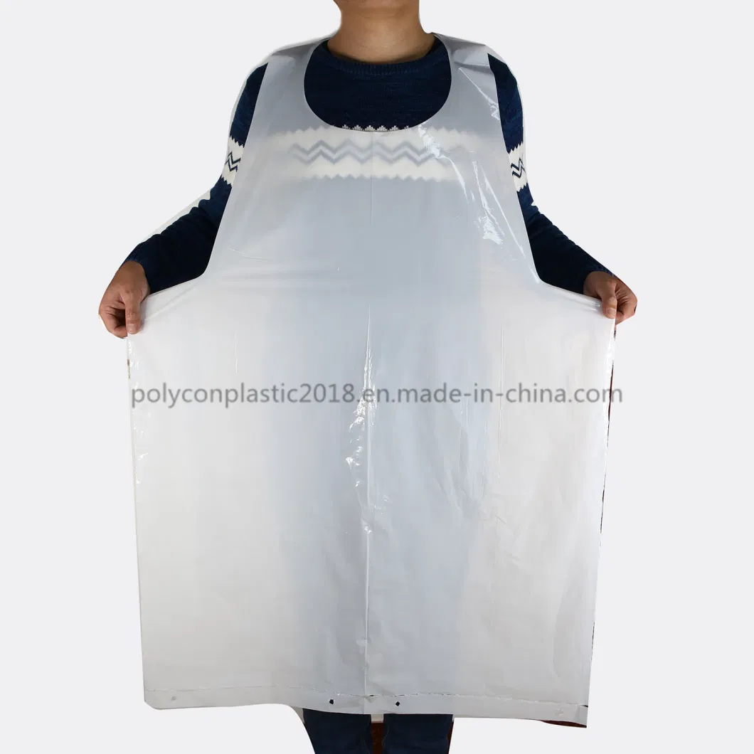 Factory Price Cleaning Disposable Plastic PE Apron Waterproof Plastic Disposable PE Apron Clear Plastic Apron