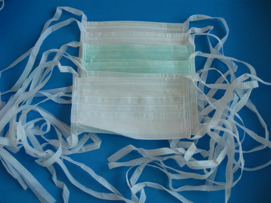 Stock Sale for Tie on Nonwoven Face Mask