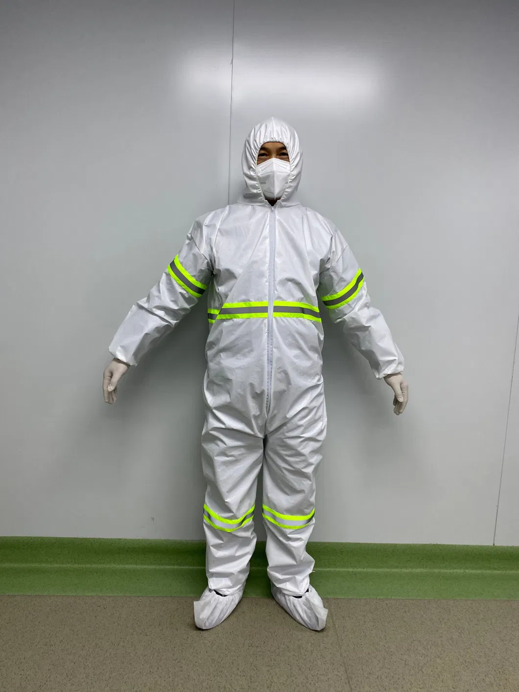 Painter Coverall Waterproof Hazmat Suit White Ppes Disposable Overall Coveral