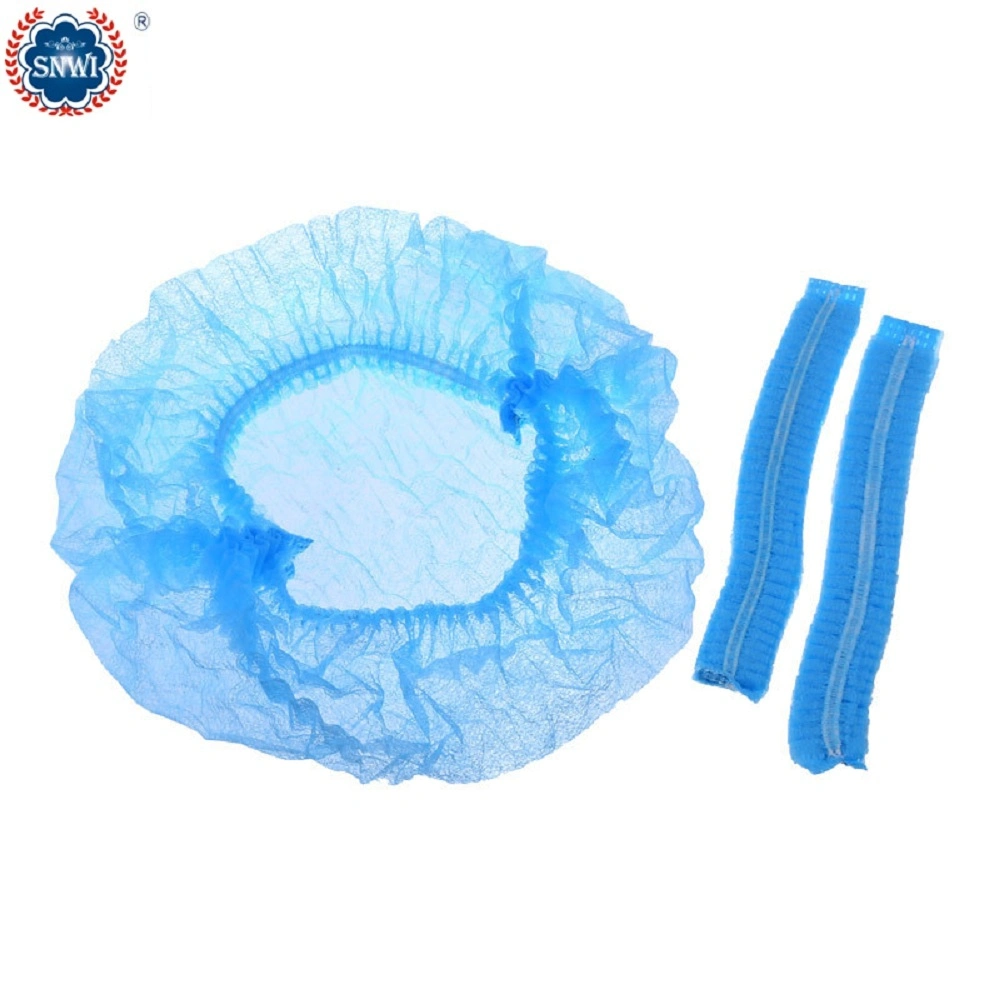 High Quality Disposable PP Non Woven Strip Bouffant Head Cover Hair Clip Cap