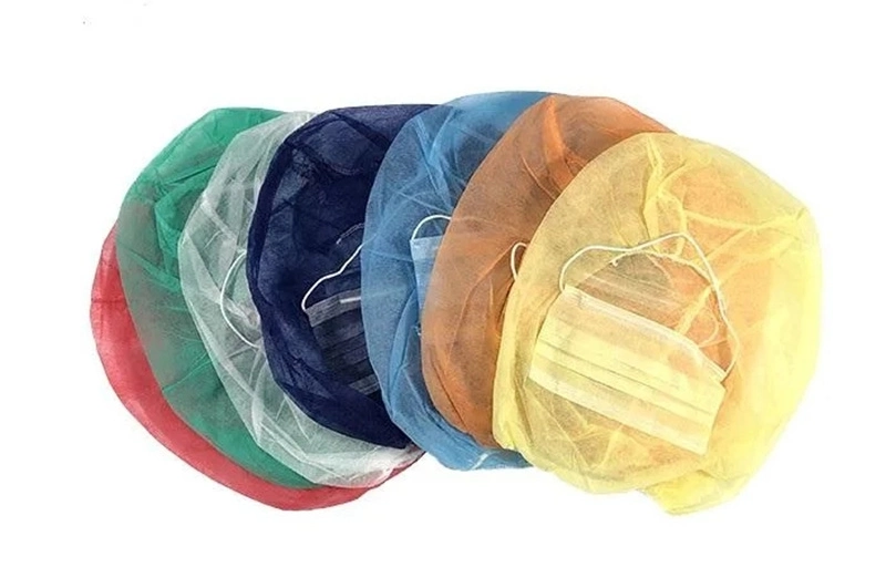 Disposable Non Woven Astro Caps Head Cover Astronaut Pirate Cap for Food Industry