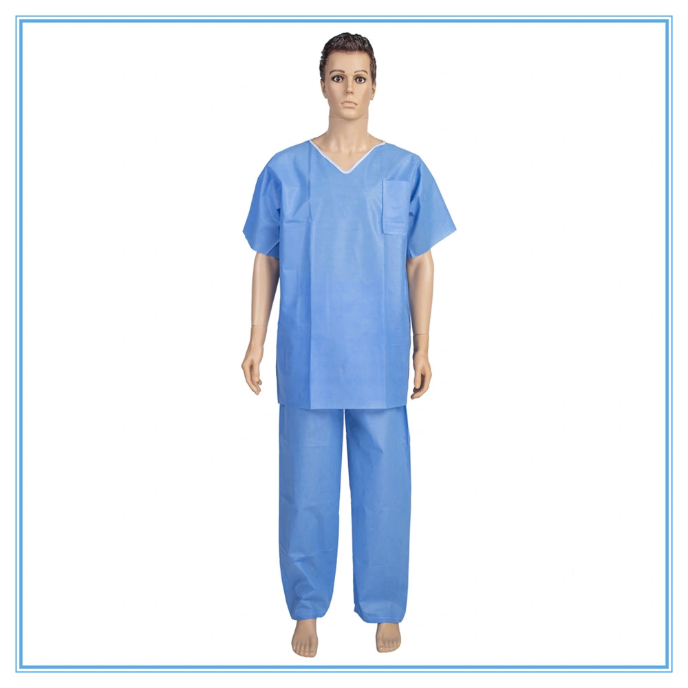 Disposable Nonwoven Nursing Scrub Suit for Nurse Doctor Surgeon in Hospital