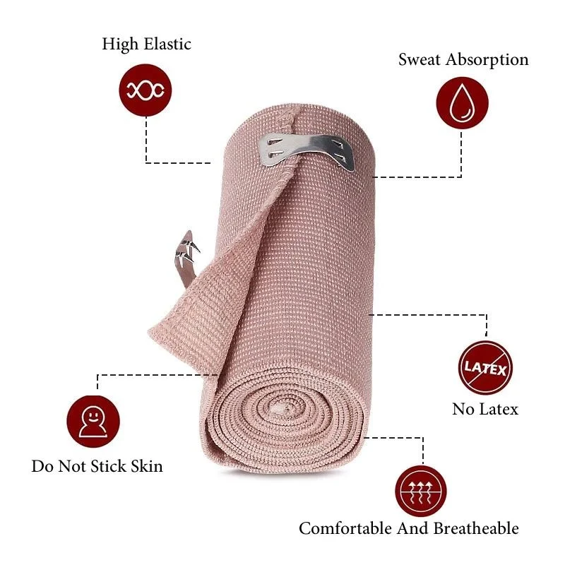 Medical Skin High Elastic Crepe Bandage for White&amp; Skin Colour