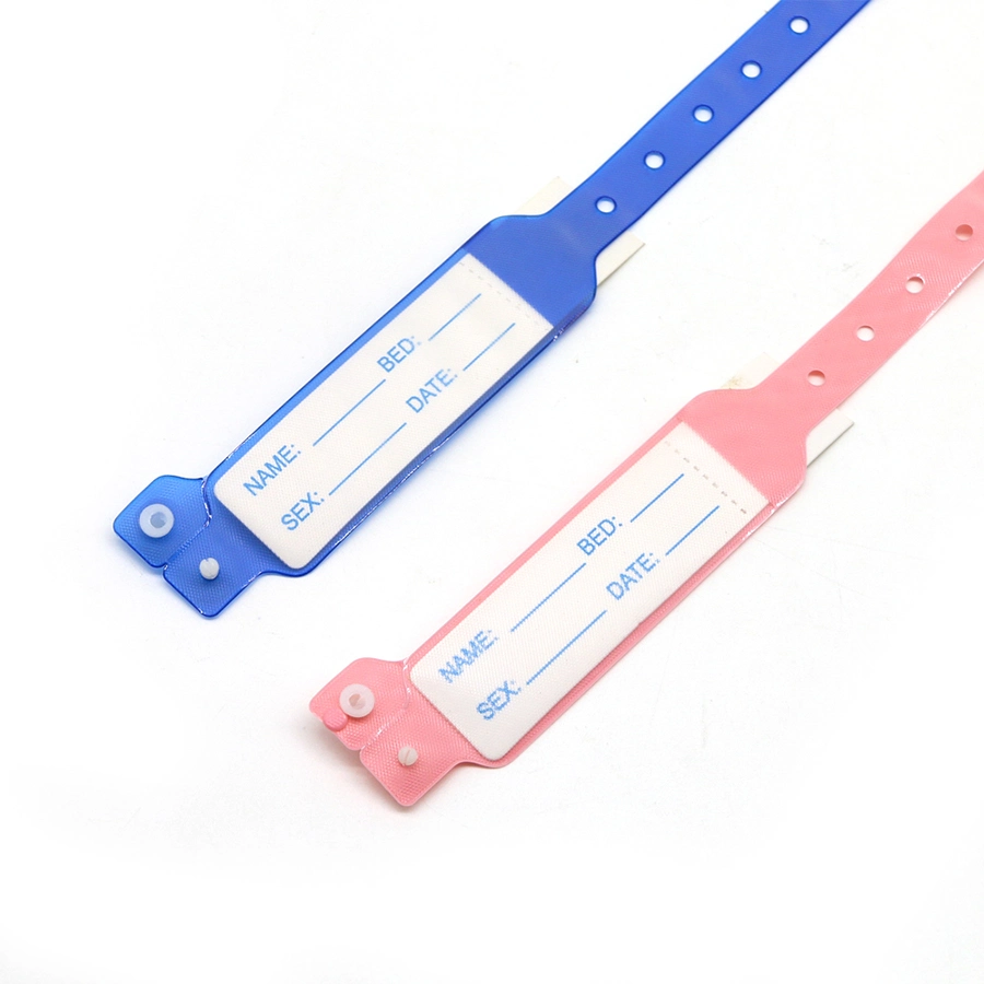Medmount Medical Disposable Plastic Baby/Child/Adult Card Insert/ Hand Writing Patient Identification ID Bracelet