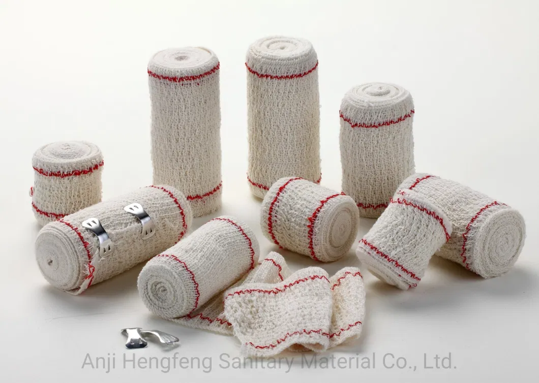 Mdr CE Approved Comfortable Sterile Dressing Cotton Elastic Crepe Bandage