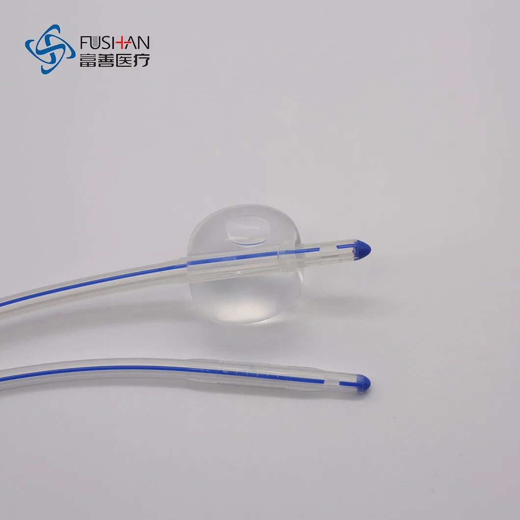 Adult Size Medical Grade Silicone 3 Way Foley Catheter for Urine Drainage with CE, ISO and FDA Certificates