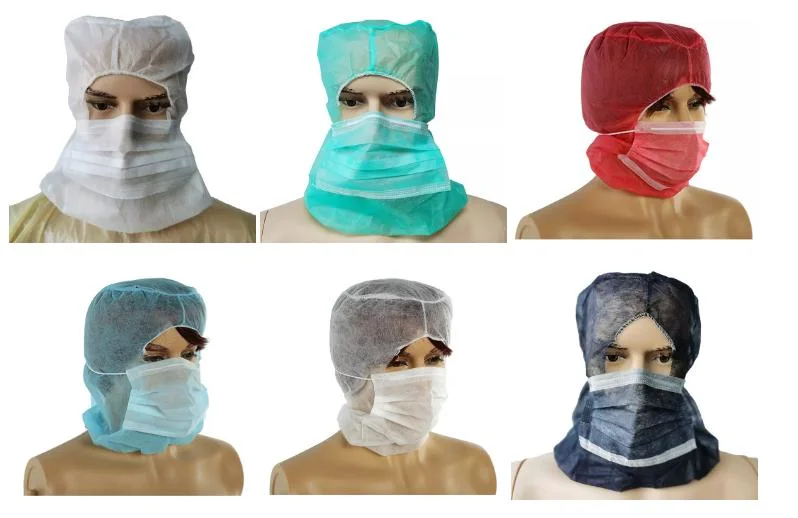 Disposable Polypropylene Non-Woven Space Hat PP Balaclava Astronaut Caps Surgical Hood