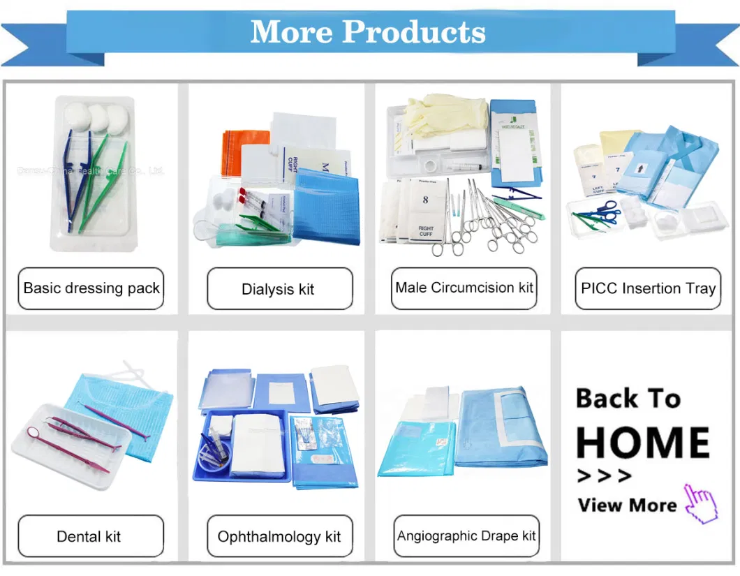 China Manufacturer Sterilization Box Ophthalmic Surgical Instrument Eye Procedure Pack