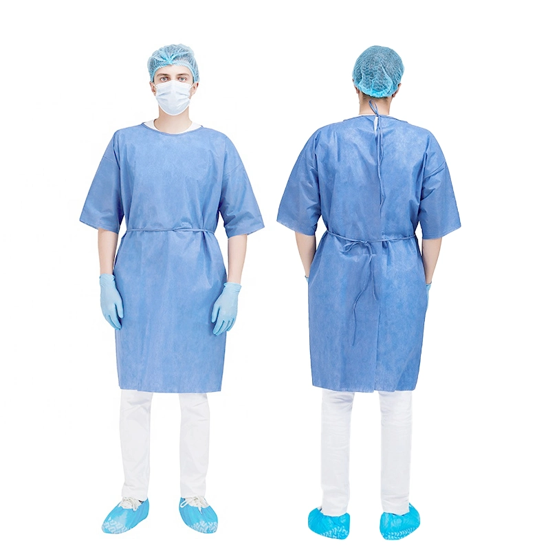 Wholesale Custom Non Woven Fabric to Patient Hospital Disposable Gowns Scrub Suit
