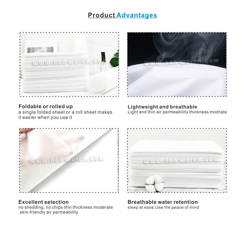 Disposable Nonwoven Bed Cover for Hospital SPA Beauty