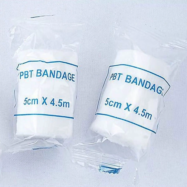 Free Samples &amp; CE FDA Certified Sterile Disposable Outdoor Elastic Conforming PBT Plain First Aid Bandage