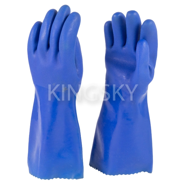 35cm PVC Coated Glove with Seamless Liner Work Glove
