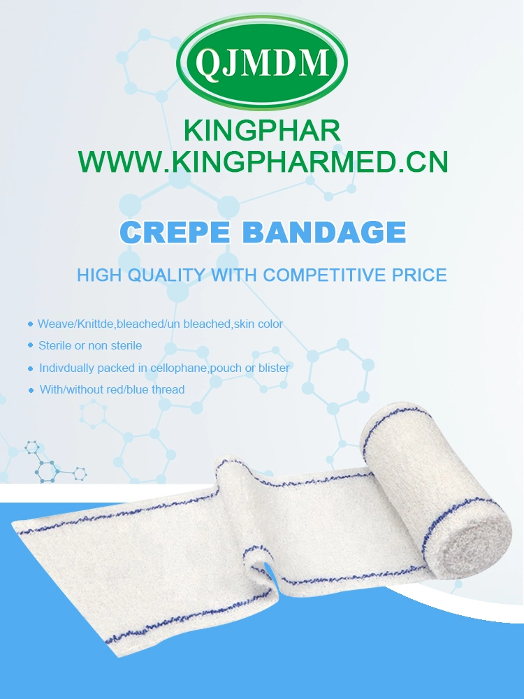 100% Cotton Spandex Elastic Crepe Medical Bandages