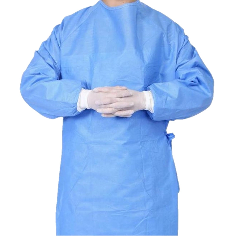 Sterile Non Woven Waterproof Surgical General Medical Gown PPE/Medical Equipment Supplies AAMI Level 3 Scrub Suit