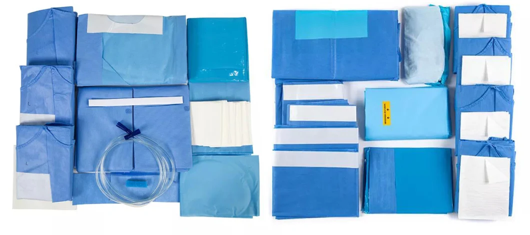 Customized Disposable Sterile Non Woven Dental/Obstetric Delivery/C-Section/Laparotomy/Angiography/Eye Universal Surgical Drape Pack