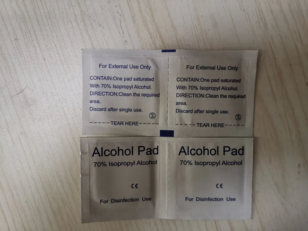 Non-Woven Alcohol Swab/Alcohol Prep Pad/Alcohol Pad 70% Isopropyl