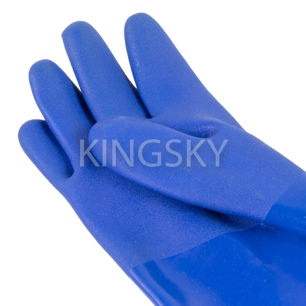 35cm PVC Coated Glove with Seamless Liner Work Glove