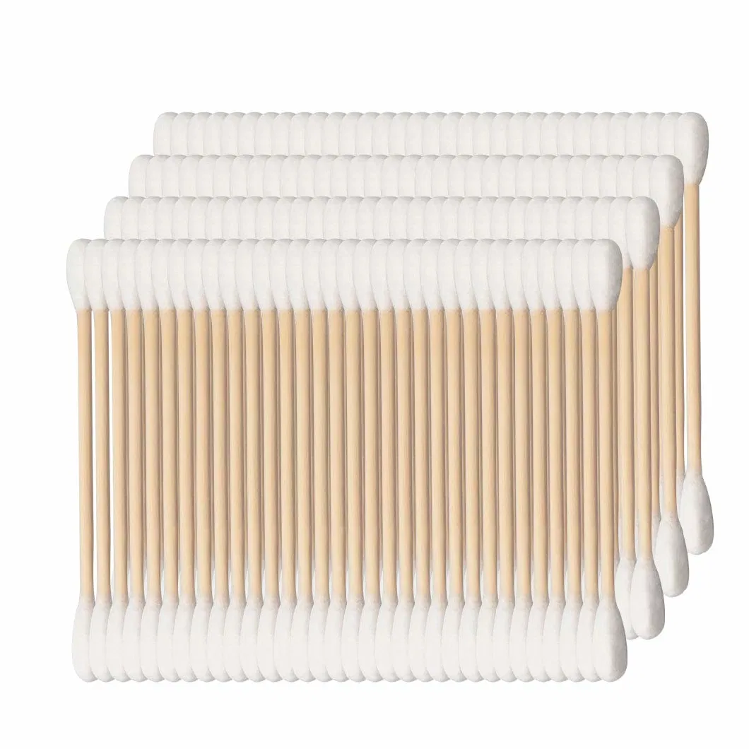 Bamboo Cotton Swabs Biodegradable Wooden Cotton Buds