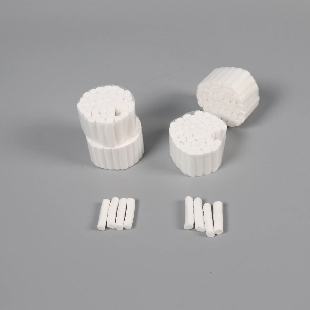 Non Sterile 8mm X 38mm Disposable Dental 100% Pure Natural Cotton Rolls