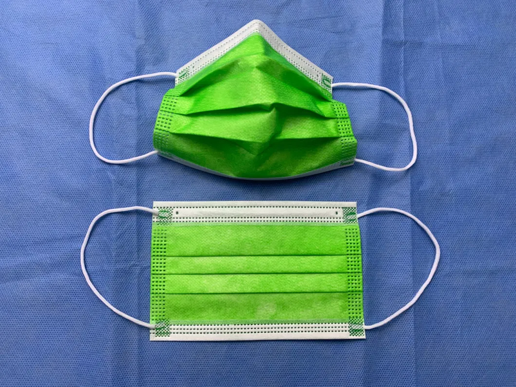 Customized Disposable Nonwoven 3 Ply Surgical Medical Face Mask Earloop for Hospital
