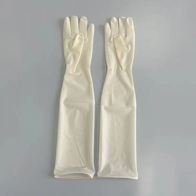 High Quality Medical Sterile Powdered Disposable Latex Gynecological Glove