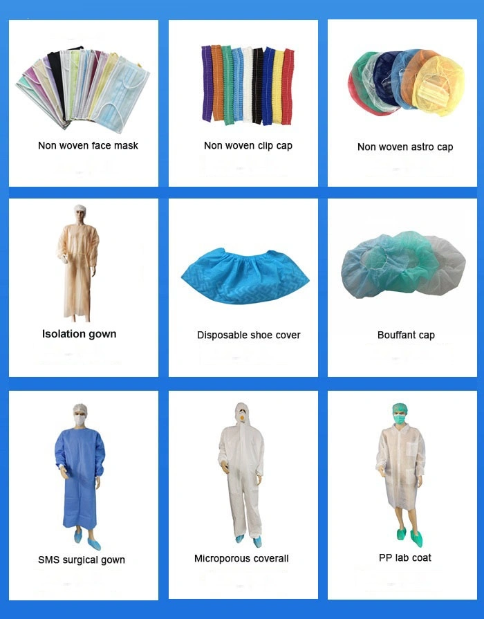 Type 5/6 Microporous Custom Disposable Non Woven Safety Antistatic Chemical Protective Clothing Overalls Jumpsuits Cleaner Workwear Working Uniform Coveralls