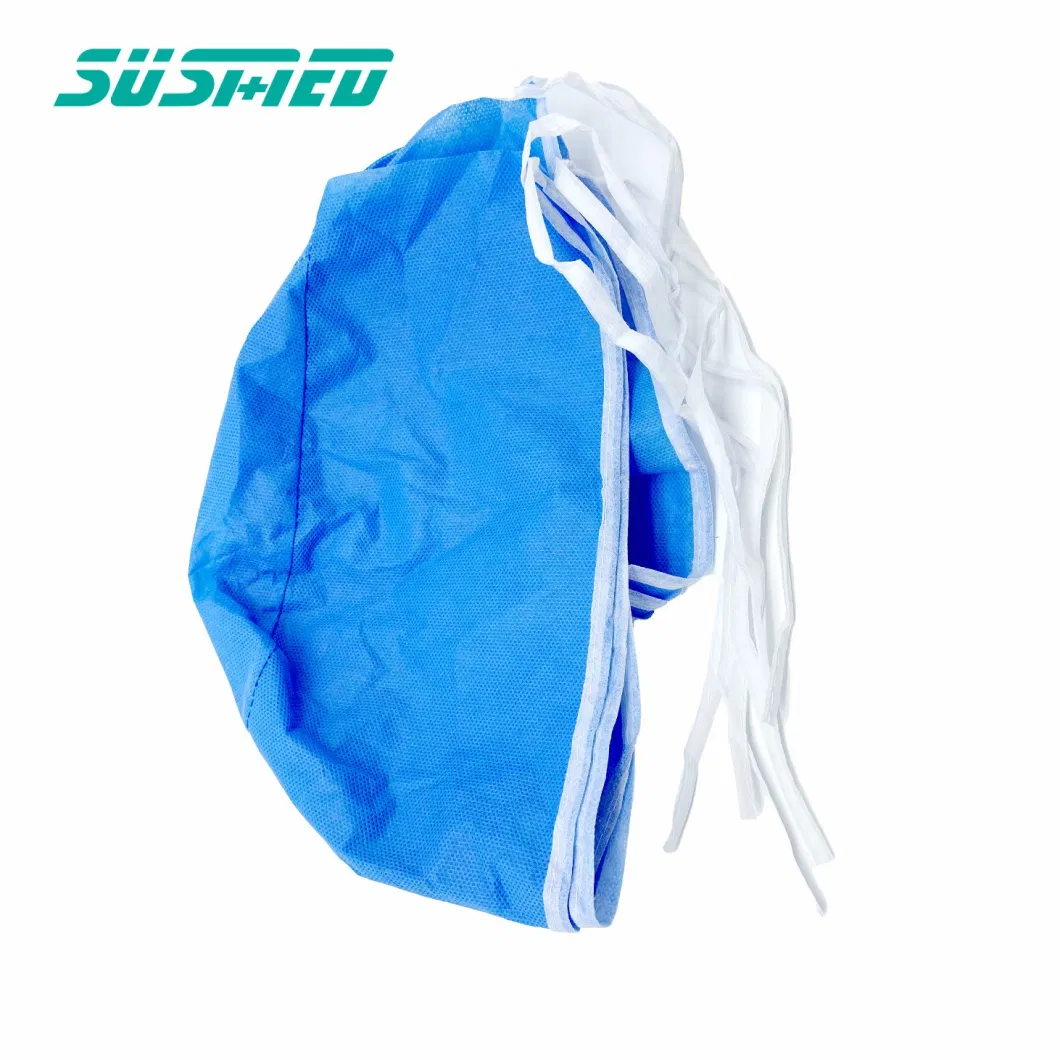 Disposable Nonwoven Medical Doctor Surgeon Cap with Ties