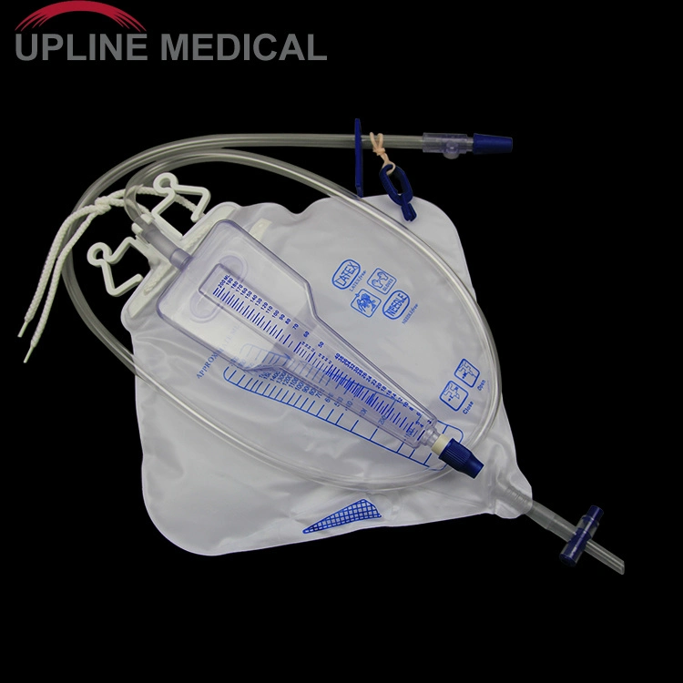 Single-Use Medical Urine Bag with Pull-Push Valve