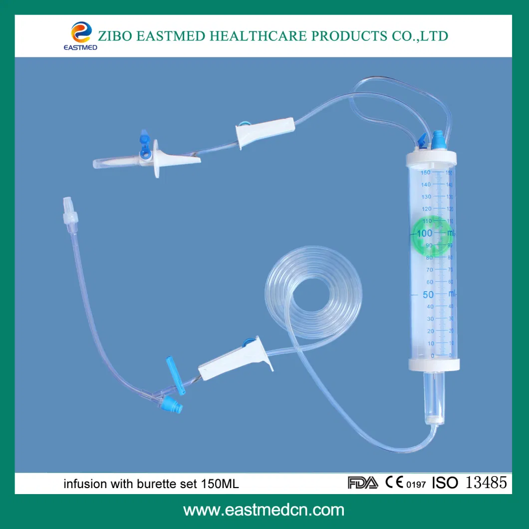 Burette Set 100ml 150ml Infusion Set Without Valve Ce&ISO