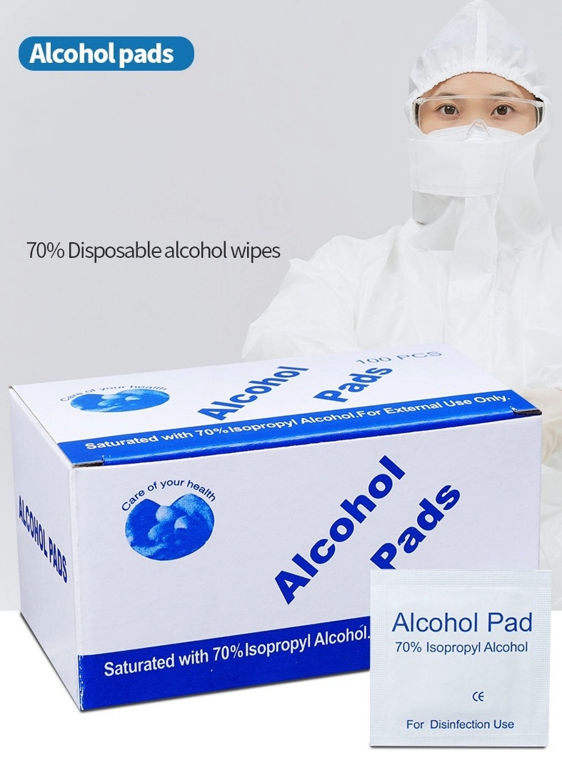High Quality Sterile Non-Woven Medical 70% Alcohol Swab Alcohol Prep Pad